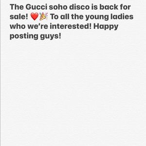Gucci soho disco!